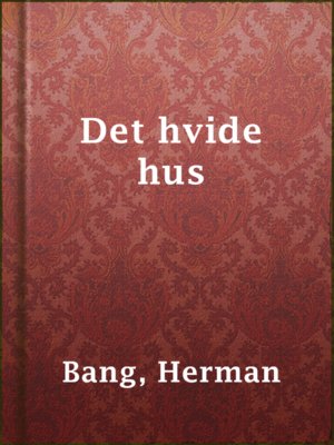 cover image of Det hvide hus